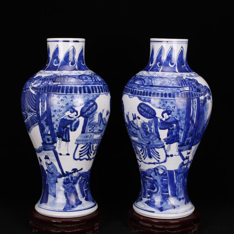 Jingdezhen kilns of pure hand - made character lines to quiver cap tube antique porcelain antique antique old junk furnishing articles