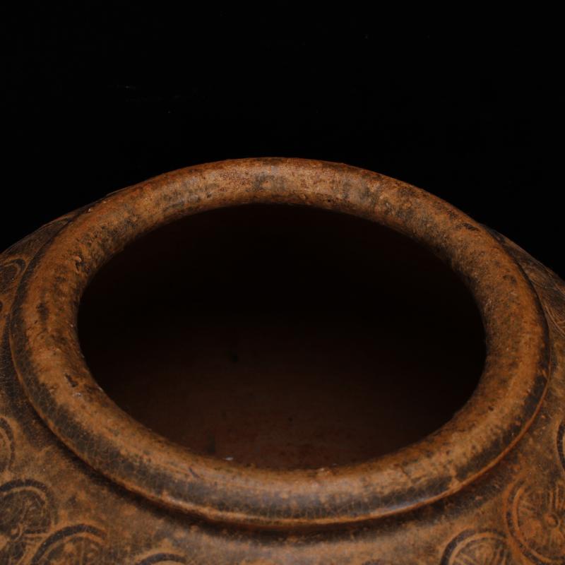 Jingdezhen manual imitation of the warring states period, the up celadon engraved bronze pattern POTS unearthed cultural relics of the ancient antique imitation antique ceramics