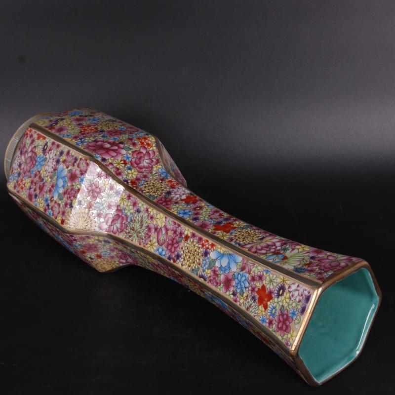 Antique crafts porcelain household of Chinese style living room rich ancient frame penjing collection the qing qianlong pastel decorative pattern design