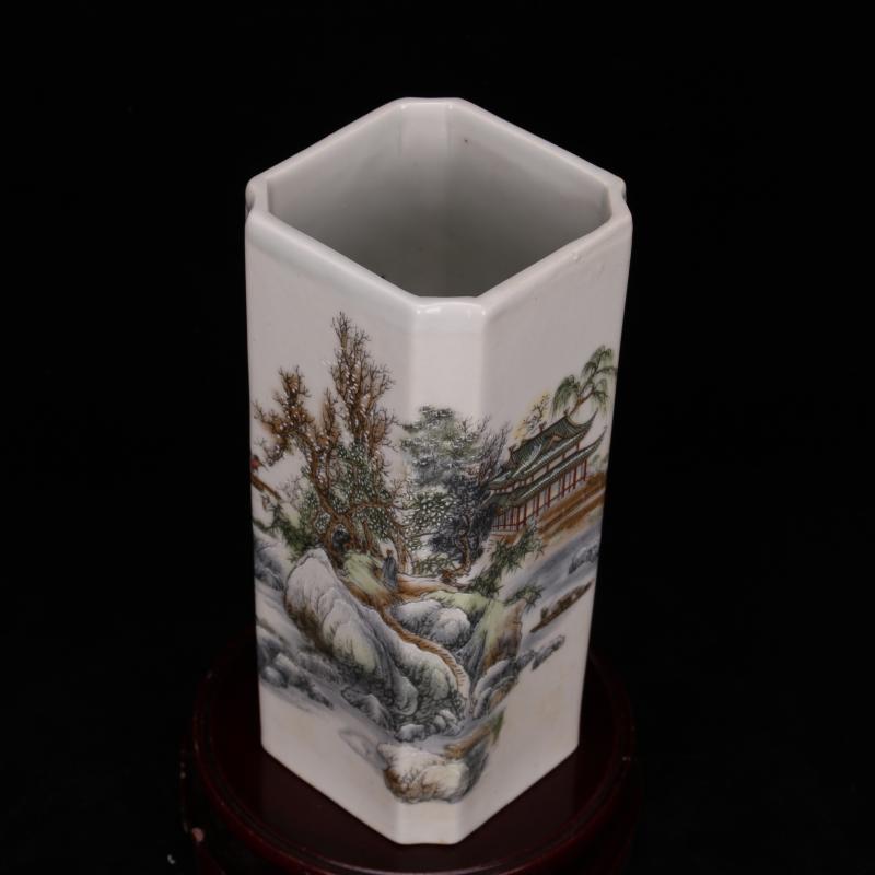 Archaize of jingdezhen porcelain brush pot antique household decoration as people the qing qianlong com.lowagie.text.paragraph antique reproduction antique furnishing articles