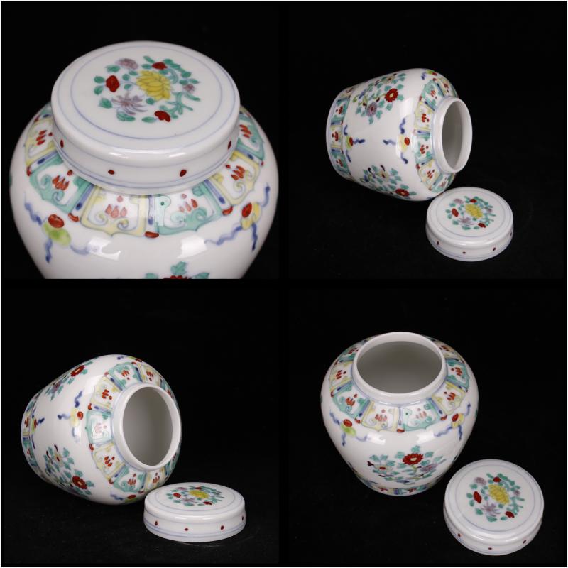 Jingdezhen hand - made color bucket kirin longfeng grain day word tea pot antique ceramic tea set, tea is tea storage storehouse