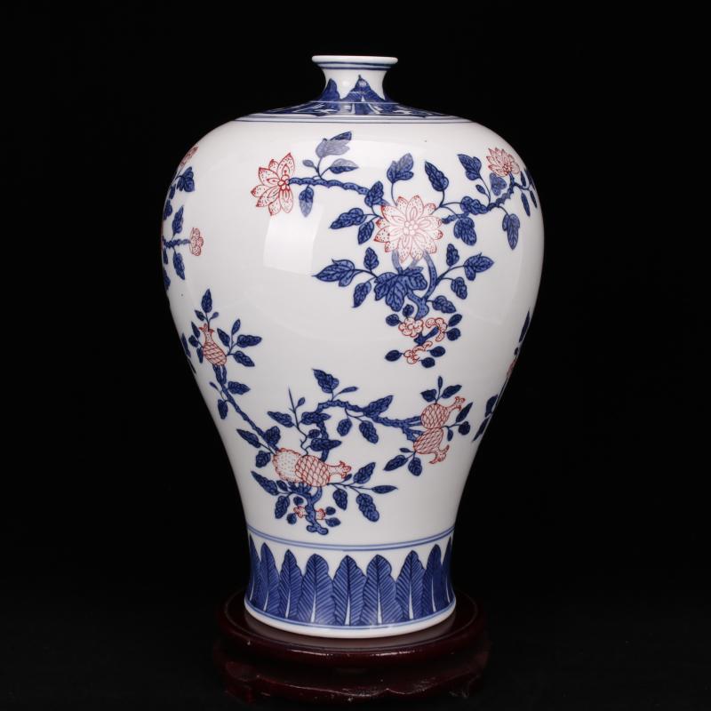 Jingdezhen blue and white youligong imitation qianlong all hand new Chinese style living room boutique household soft adornment company in furnishing articles