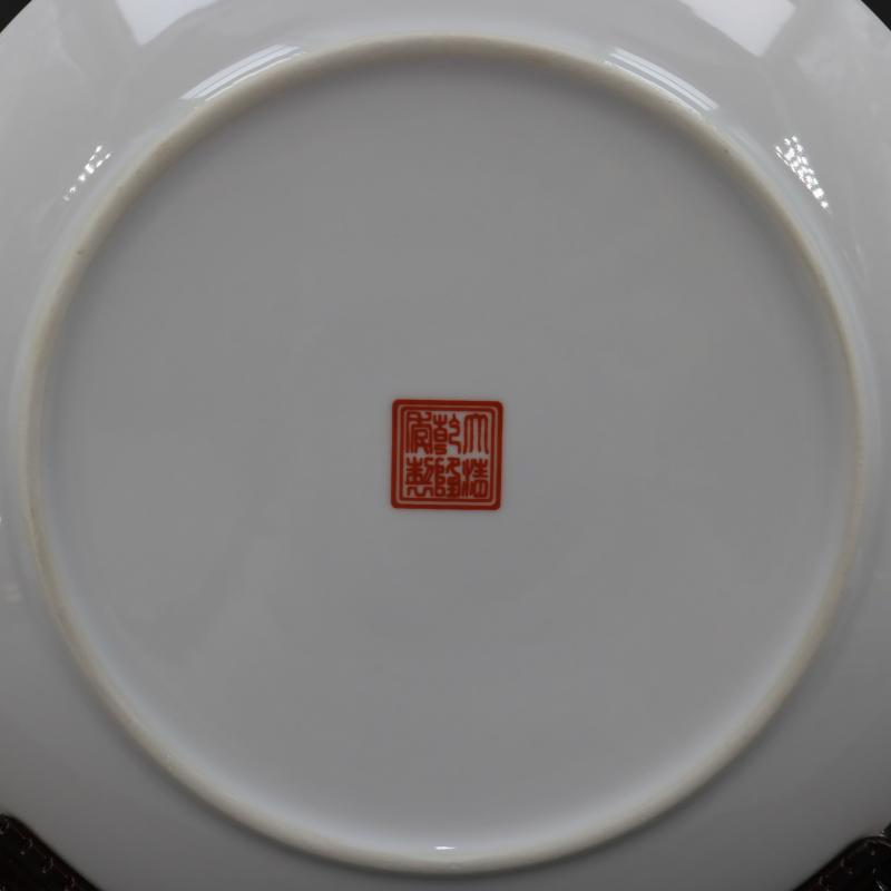 Archaize of jingdezhen porcelain the qing qianlong model of the ancient philosophers figure porcelain plate of restoring ancient ways household adornment furnishing articles