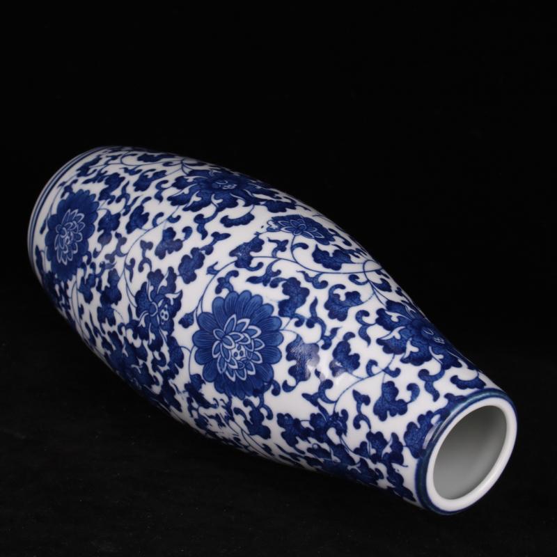 Jingdezhen blue and white porcelain flower hydroponics inserted transshipment is lucky bamboo bamboo ceramics dried flowers sitting room desktop cabinet vase