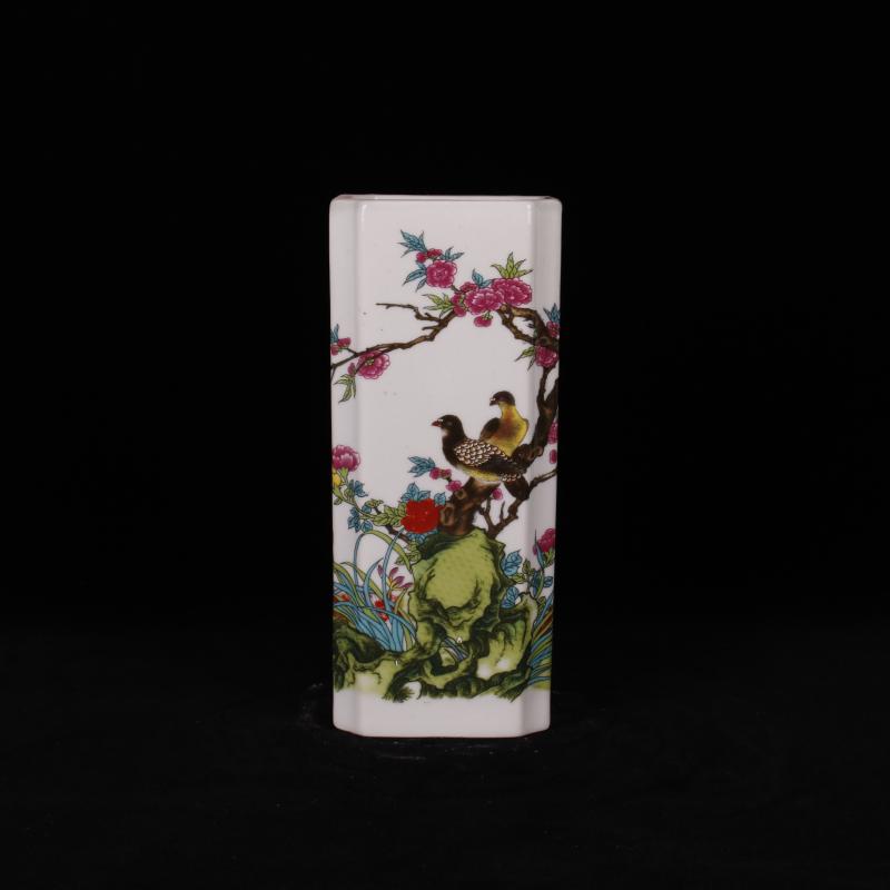 Jingdezhen imitation porcelain industry company "four desk pen container home decoration arts and crafts of overall antique reproduction antique furnishing articles