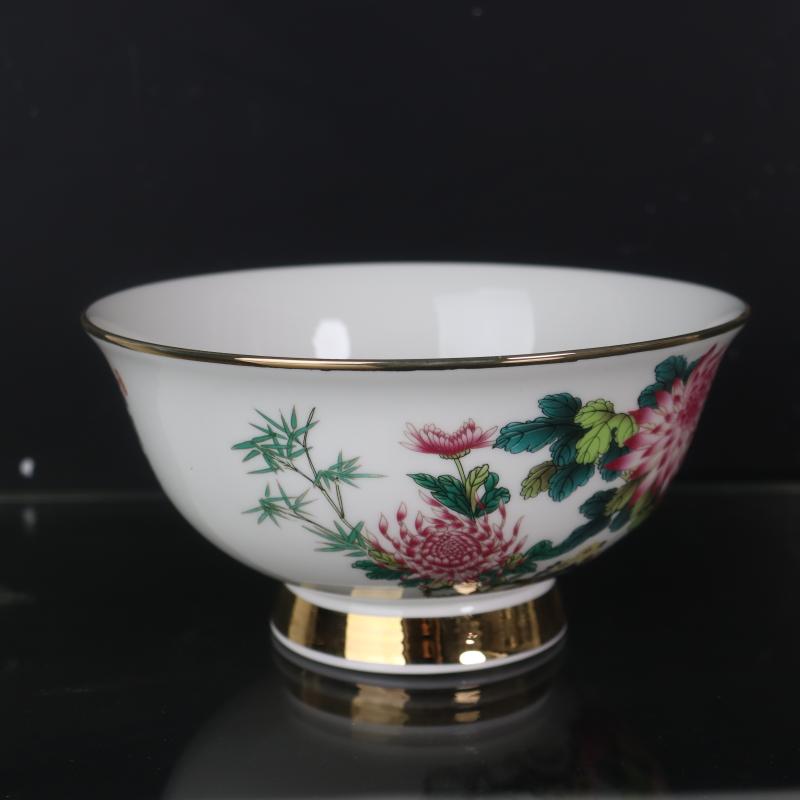 Antique crafts porcelain com.lowagie.text.paragraph 6 inch the qing qianlong fuels the pastel rainbow such use household decorative pattern Chinese penjing collection