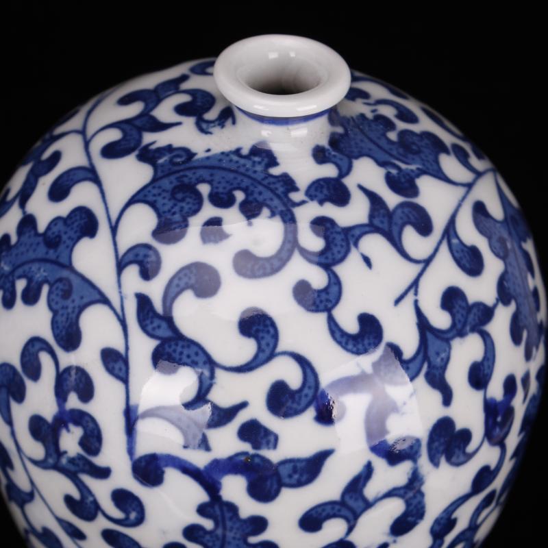 Jingdezhen qianlong designs of blue and white porcelain mei bottles of Chinese style is I and contracted sitting room place decorative vase decoration arts and crafts