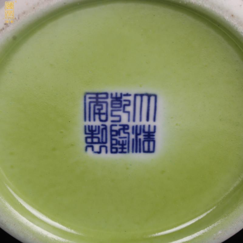 Jingdezhen color bucket crane, grain design of Chinese style classical home sitting room ark of desk of archaize porcelain vases, decorative furnishing articles