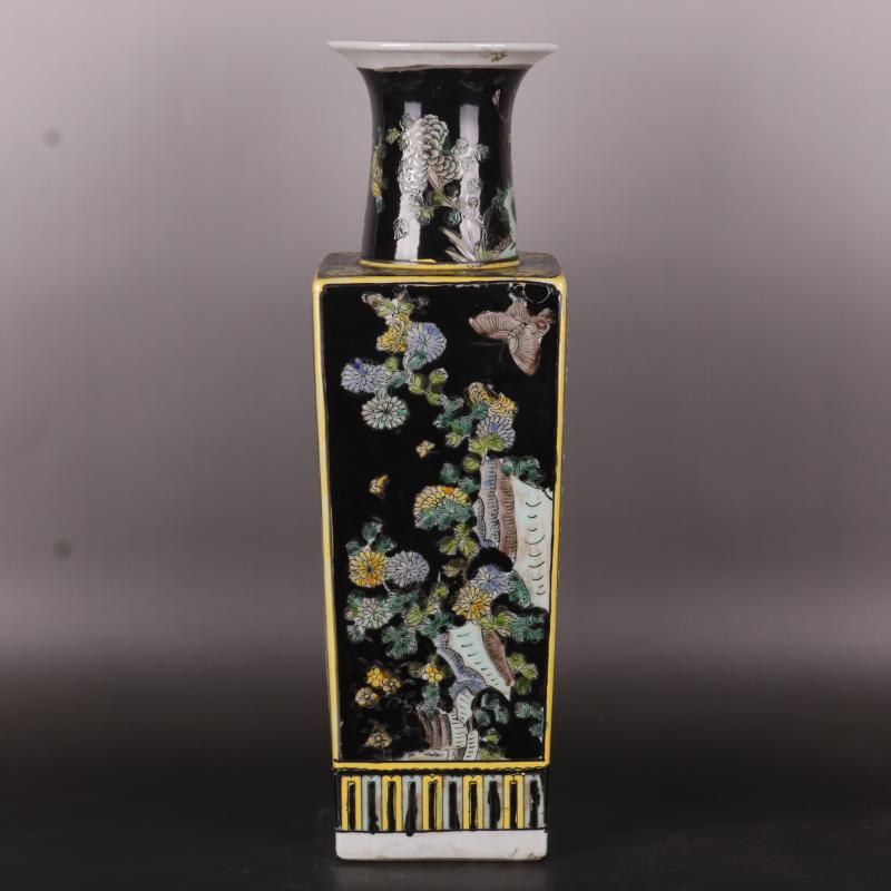 The The qing emperor kangxi pastel four seasons pattern looks antique Chinese porcelain vase household rich ancient frame penjing collection