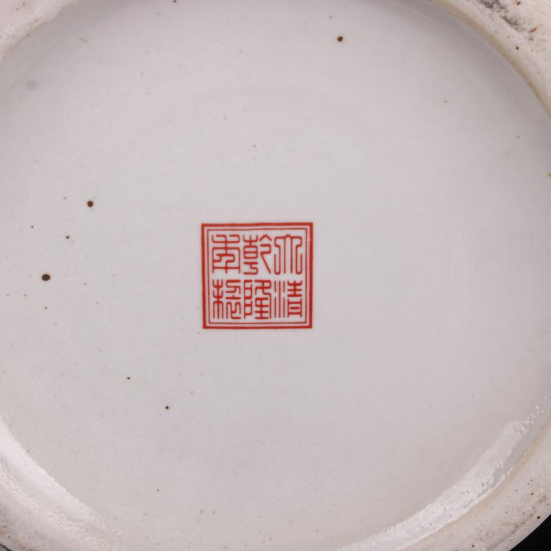 Jingdezhen copy end of qianlong antique green colored enamel painting of flowers and landing big idea gourd bottle of Chinese style classical Ming and the qing dynasty vase