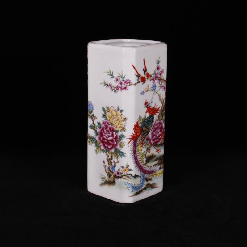 Jingdezhen imitation porcelain industry company "four desk pen container home decoration arts and crafts of overall antique reproduction antique furnishing articles