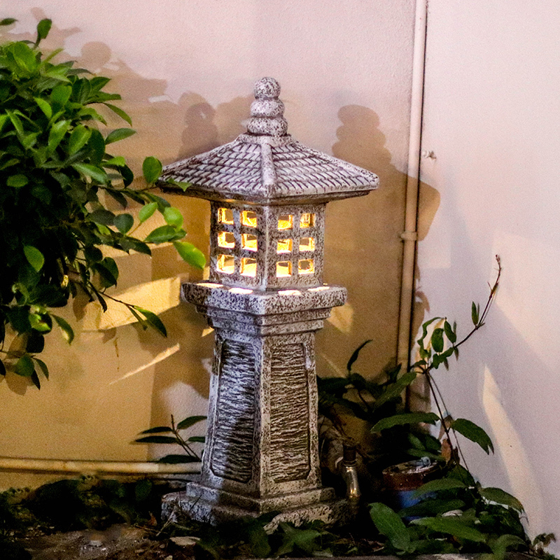 Lighthouse Plug-In Solar Light Outdoor Courtyard Zen Garden Decoration Villa Layout Landscaping Ornaments Palace Lantern Stone Tower Lighthouse Plug-In Solar Light Outdoor Courtyard Zen Garden Decoration Villa Layout Landscaping Ornaments Palace Lantern Stone Tower