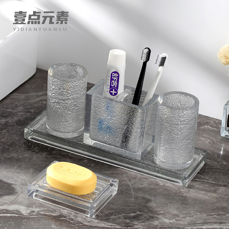 Light Extravagant Gargle Cup Suit Hotel Upscale Bathroom Five Pieces Sets Home High Face Value Handwashing Table Nursery Tray Wash Swing
