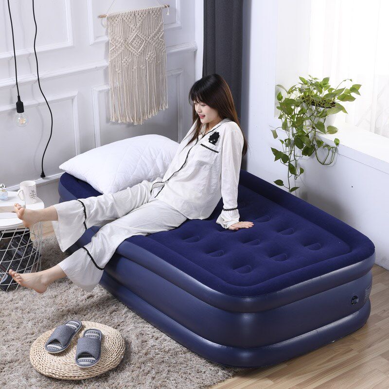 Flush Gas Mattress 1 5 m Simple inflatable bed Three layers of air cushion bed thickened with high double single beating to sleep cushion-Taobao