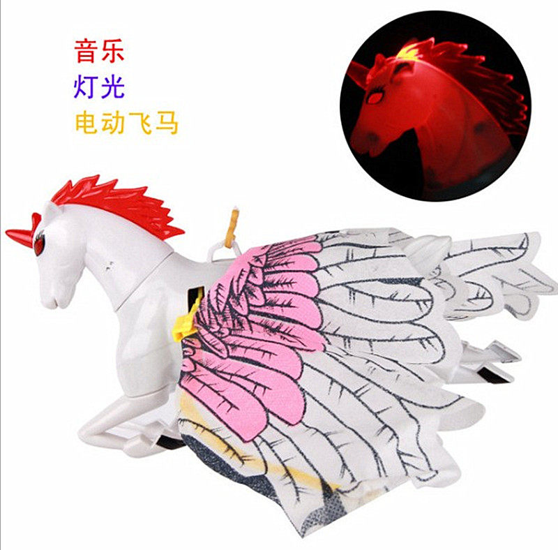Electric Eagles Fly Horse Flying Eagle Flying Bird Parrot Will Be Called Bright Head Shining Electric Toy Ground To Stall