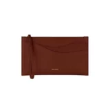 Европейская прямая почтовая рассылка Polene 23 Новая Sierra Women's Congac Congat Cognac Smooth Grane Grain Caltching Clutching