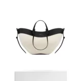 Кожаная вместительная и большая сумка на одно плечо, корзина, коллекция 2023