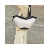 Кожаная вместительная и большая сумка на одно плечо, корзина, коллекция 2023