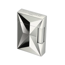 European direct mail S T Dupont French Dupont LIGNE 2 series bright silver brass open lid ignition