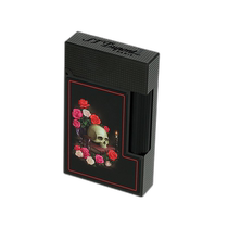 European direct mail S T Dupont French Dupont LIGNE 2 loudspeaker series black skull flower picture lighting