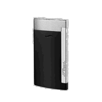Europe direct mail S T Dupont France all pence SLIM7 series matt black chrome-plated thin windproof lighter