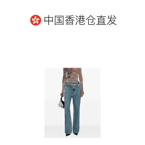 Гонконг прямая почтовая почта Y Project Men's Belt Ring Jeans Jean40d22eblue