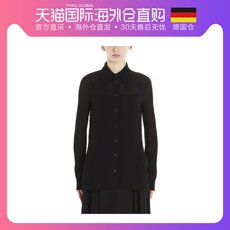женская рубашка 欧洲直邮prada/普拉达 女士 黑色长款网纱时尚衬衫