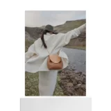 Европейская прямая почтовая почта Polene Numero Un Mini Women's Wamel Calfskin Сумка кроссба