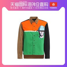Рубашка мужская 香港直邮prada 普拉达 男士印花拼色帆布衬衫 ucn276-1wck-f0k8e