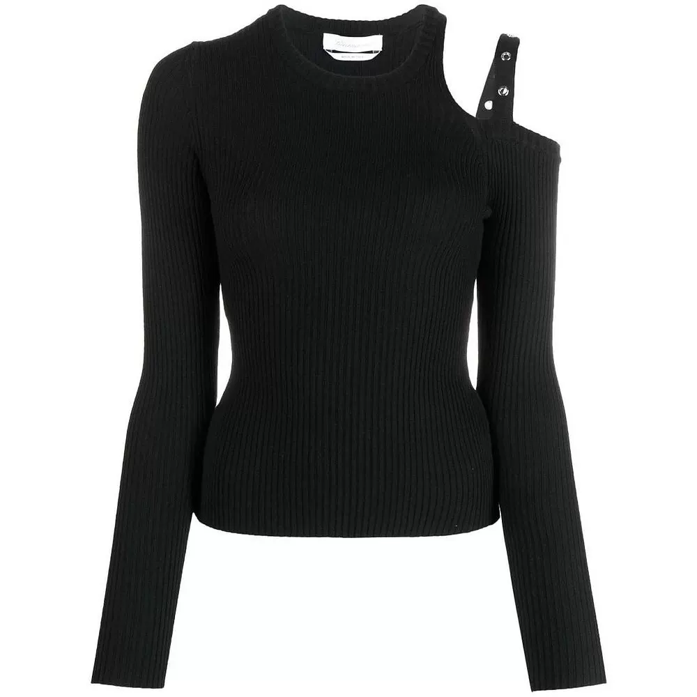 Короткий свитер из шерсти Blumarine, свитер, футболка, Гонконг