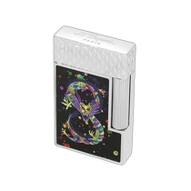 European direct mail S T Dupont France Dupont LIGNE 2 Langsheng series silver and black dragon palladium plating sparkling