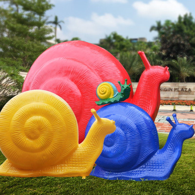Simulation Snail Swing Piece Fiberglass Climbing animal Sculpture Courtyard Garden Forest Landscape Decoration Mall Kindergarten Mechen