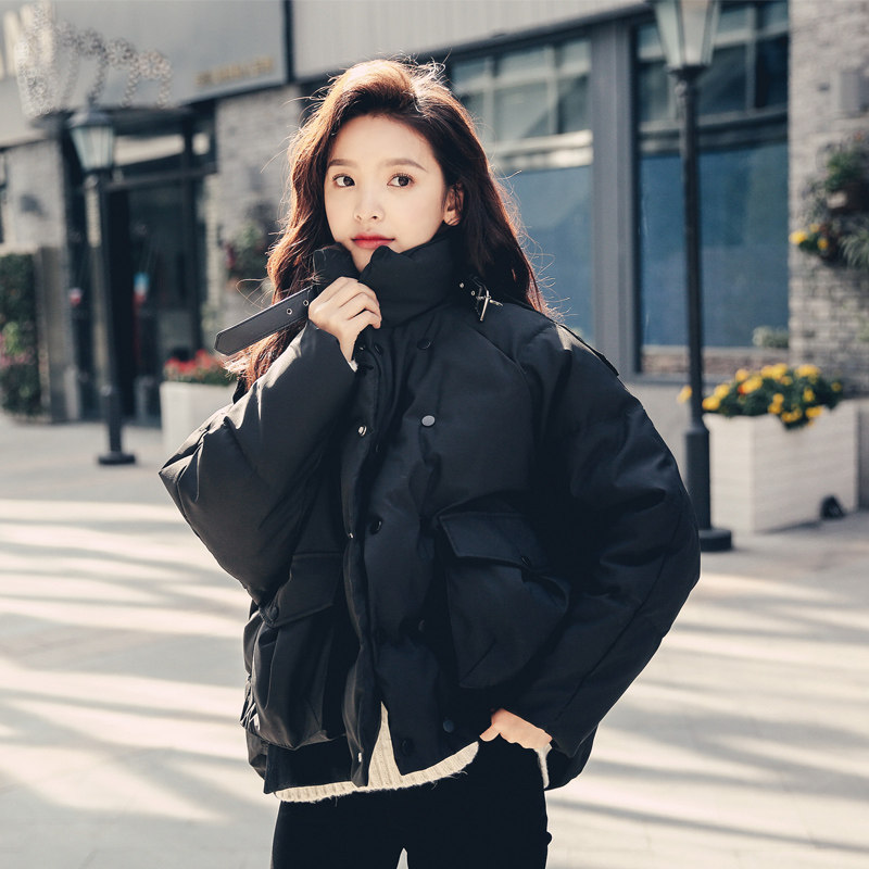 ins cotton clothes women 2021 new Korean version loose short section oversize bread clothes cotton clothes quilted jacket winter jacket