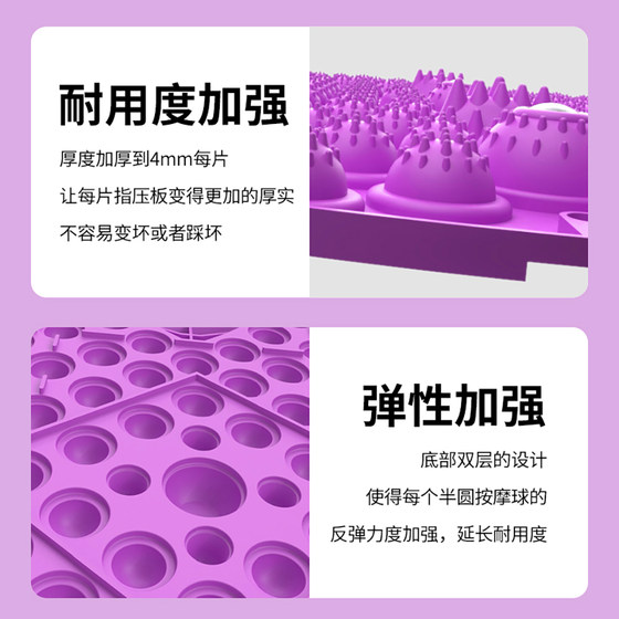 Traditional Chinese Medicine Circular Acupressure Mat for Foot Massage, Meridian Stimulation, Indoor Slow Running, and Foot Stepping