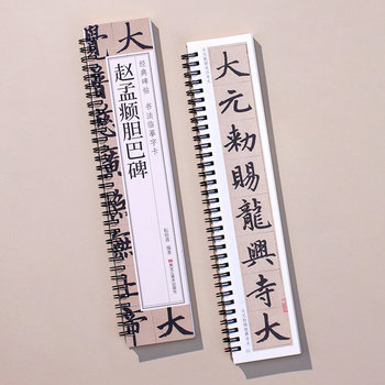 Zhang Mengfu's Lianba Stele Regular Script Calligraphy Copybook Classic Stele Script Copying Cards Loose-Leaf Simplified Chinese with Clear Annotations