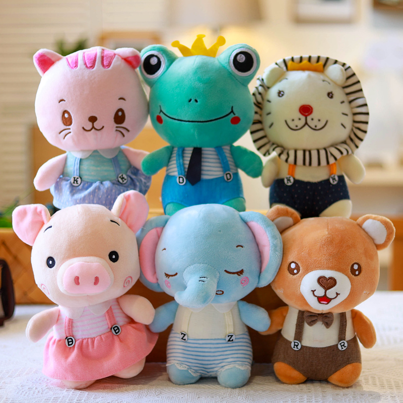 Cute Dinosaur Elephant Rabbit Plush Doll Clip Doll Machine Paparazzi Wedding Celebration Event Birthday Gift Pig Pig Doll