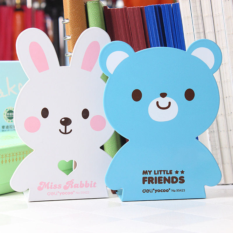 New products Able Students Cartoon Bunny Rabbit Cute Minimalist Book Stand Creative Iron Bookshelves Book Metal Iron Book Bezel Book Close To Stall Bookcase Book Stand Book Collection Students Use