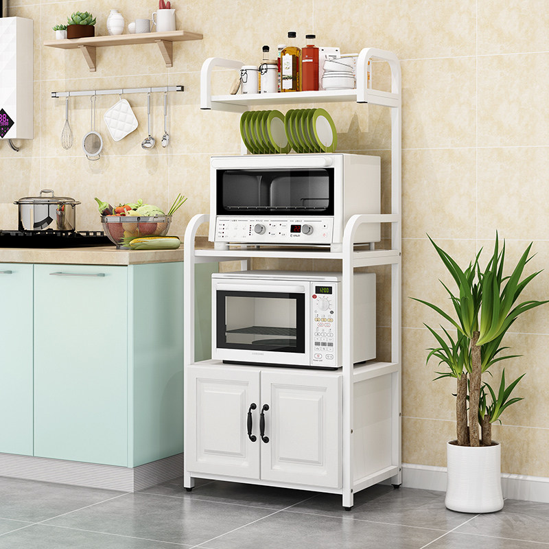 Eurostyle kitchen shelving microwave oven rack multilayer floor-floor electric cooker appliances 4 floor containing integral cabinets