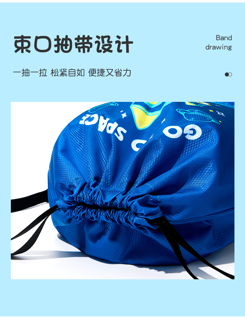 特步 儿童 干湿分离游泳包 独立鞋仓 图8