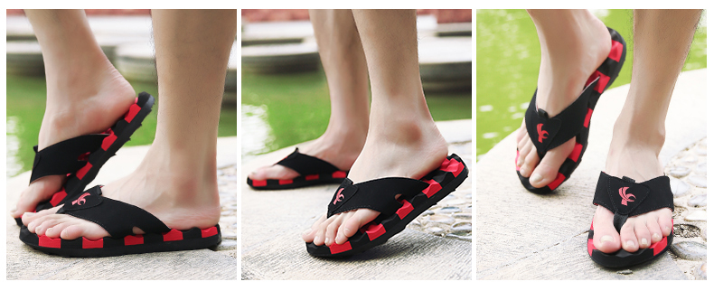 Mùa hè triều flip flops của nam giới dép nam dép không trượt đáy mềm ngoài trời mặc pinch bãi biển dép mùa hè giày