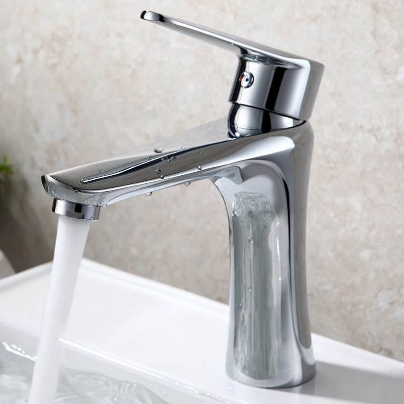 Gobiches All-copper beauty hot and cold washbasin faucet Powder room washbasin sink washbasin faucet