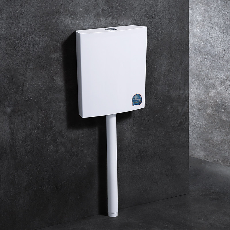 Gobilez wall-mounted water tank Household powder room toilet flushing water tank Wall-mounted squat toilet water tank flushing device