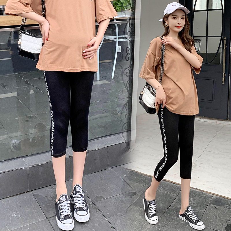 Summer pregnant women pants Modale pregnant pants spring summer thin wear shorts seven pants mommy dress