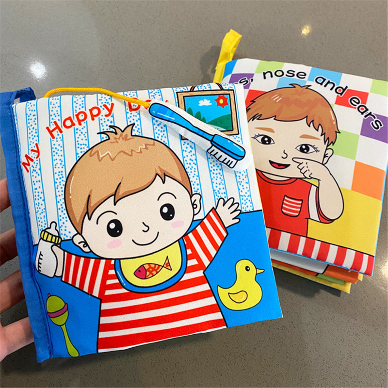 Blepa five officers recognize the book baby baby touch stereo paper early teaching book characters torn book book