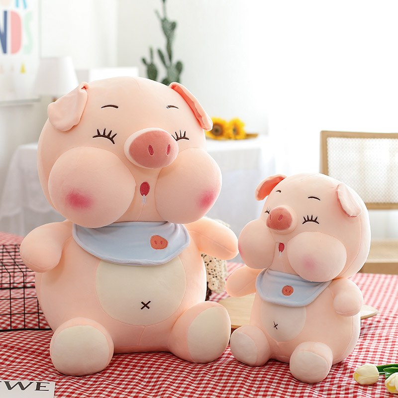 Pig paparazzi wool suede toy girl sleeping with pillow cute little pig doll cloth doll big number super soft birthday present
