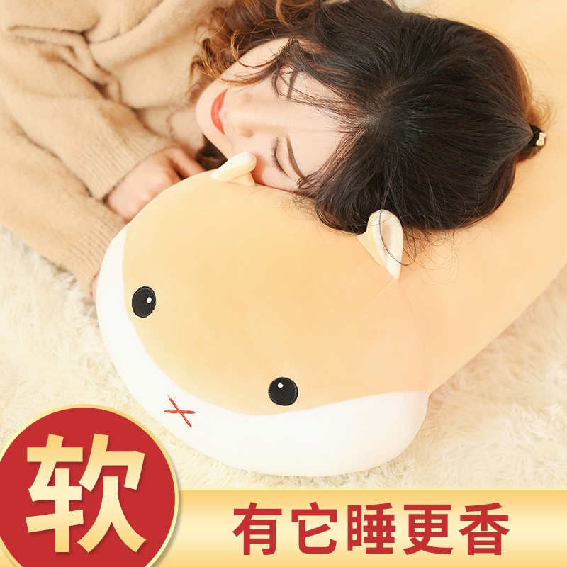 Cute hamster paparazzi wool suede toy bed sleeping strip Pillow Ultra Soft Girl Birthday Gift Doll Dolls