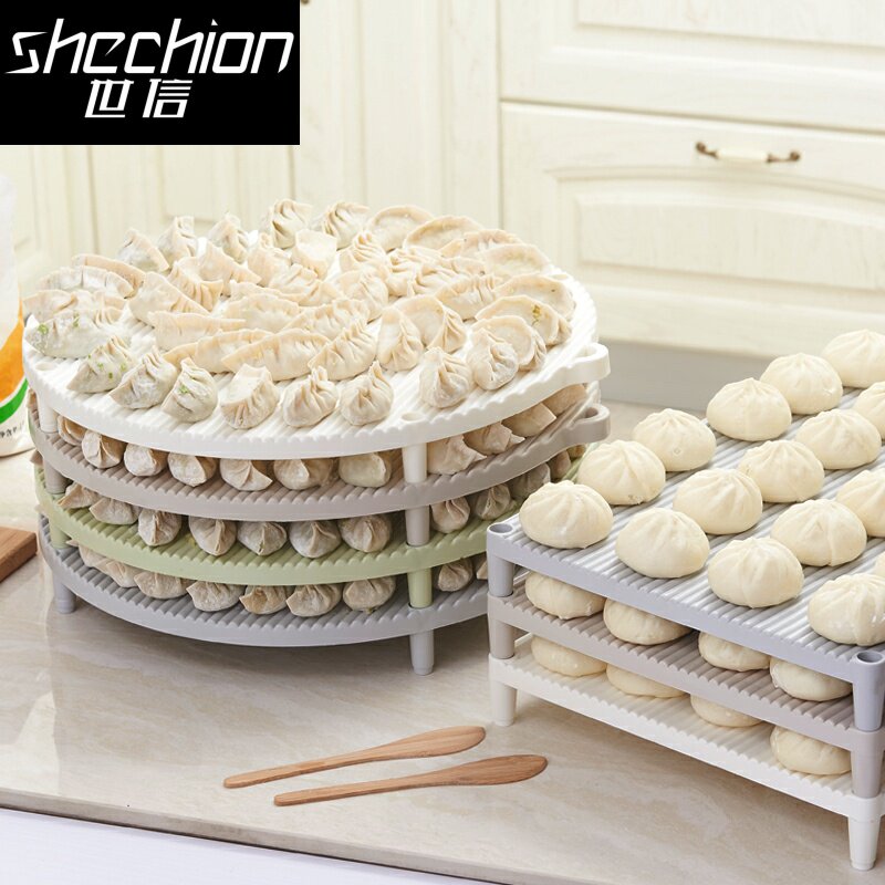 Foldable refrigerator dumpling curtain pasta single layer can be superimposed cover pad household dumplings table mat cover tray