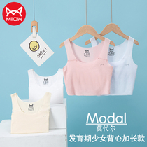Cat People No Mark Teenage Girl Lingerie Hair Care Period Children Small Vests Summer Thin teen Adolescent Bra