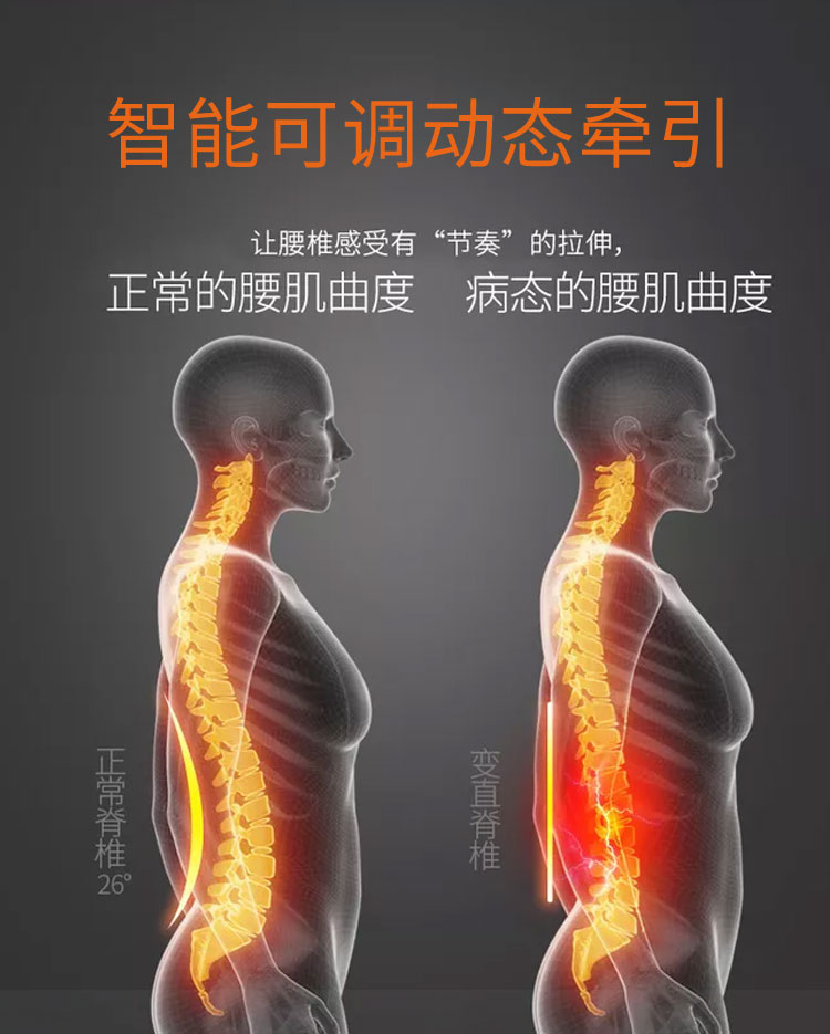 维莉莎 顶配动态牵引 腰椎按摩仪 牵引/热灸/震动按摩 图18