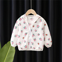 Toddler Sunscreen Womens Treasure Child Anti-Clothing Children Skin-clad Air Conditioning Cardiovert Sunscreen Wear summer slim jacket overdraft